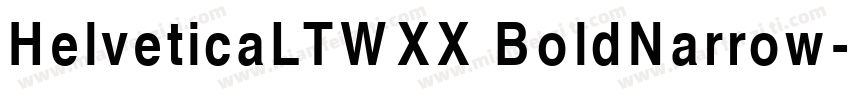 HelveticaLTWXX BoldNarrow字体转换